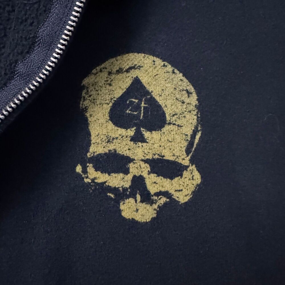 Zero Foxtrot Hoodie Mens Large Black Fleece Full Zip Get Some Certified Stacker - Picture 4 of 10